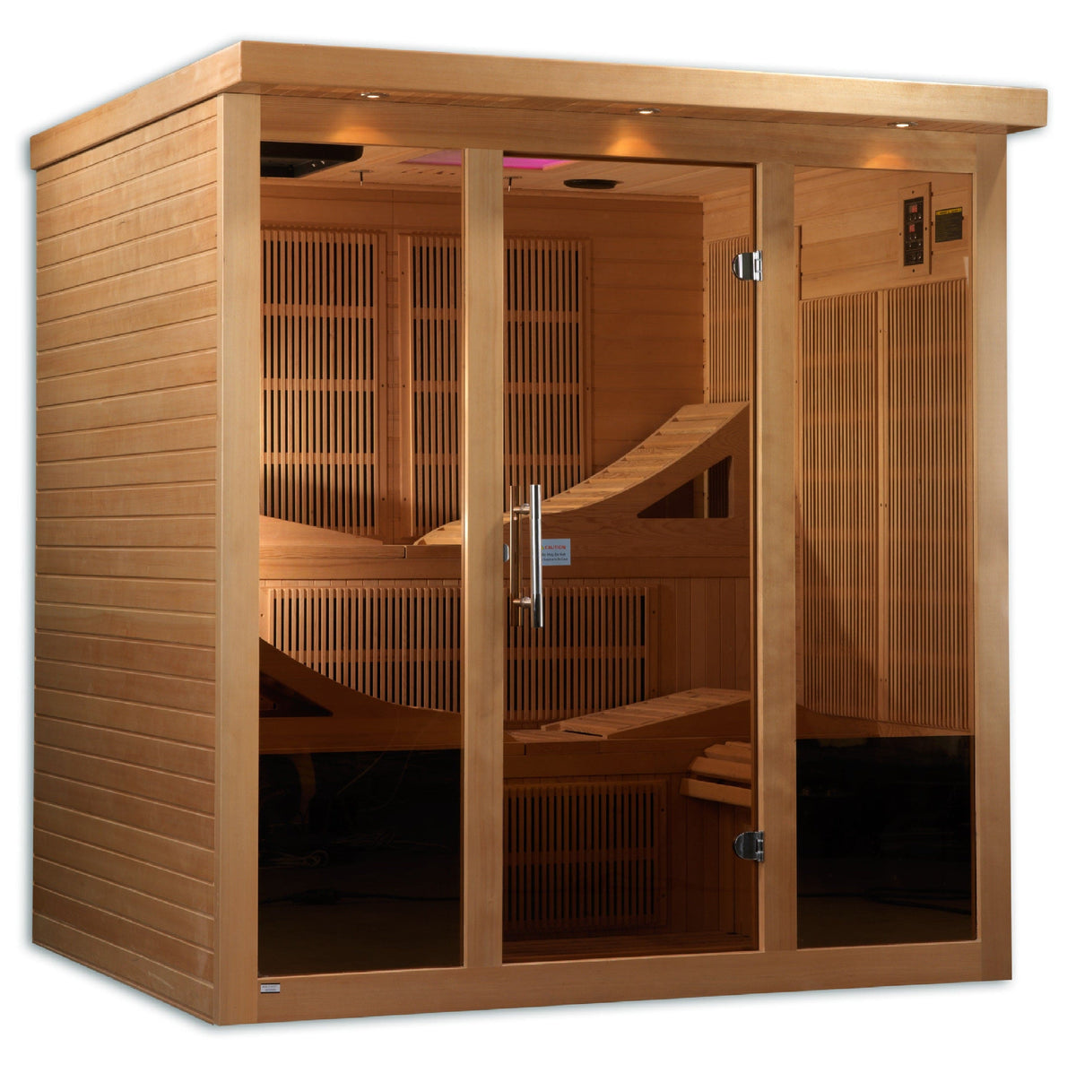 Golden Designs "Monaco" 6-Person Near Zero EMF FAR Infrared Sauna | GDI-6996-01-Sauna-Golden Designs-Nordica Sauna