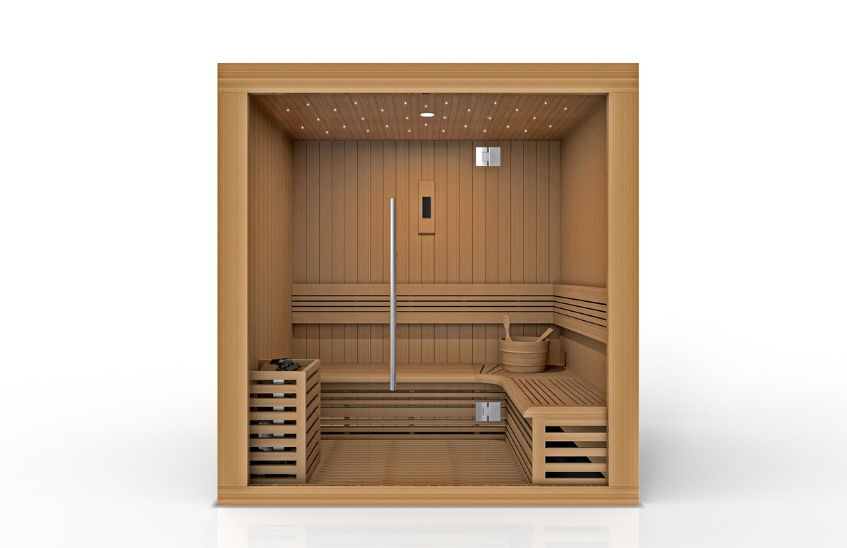 Golden Designs "Copenhagen Edition" 3-Person Traditional Steam Sauna | GDI-7389-02-Sauna-Golden Designs-Nordica Sauna