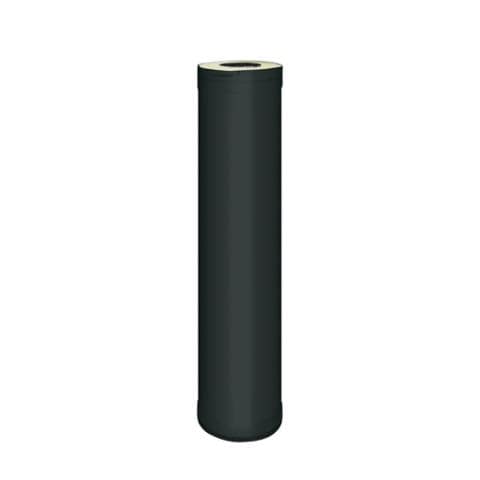 Harvia Sauna Wood Stove Chimney Extension, 1000mm, Black Steel-Sauna Heater Accessories-Harvia-Nordica Sauna