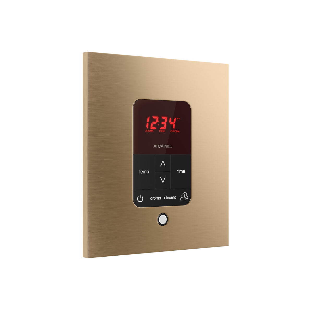 Mr. Steam iTempoPlus® Square Steam Shower Control-Steam Generator Controls-Mr. Steam-Brushed Bronze-Nordica Sauna