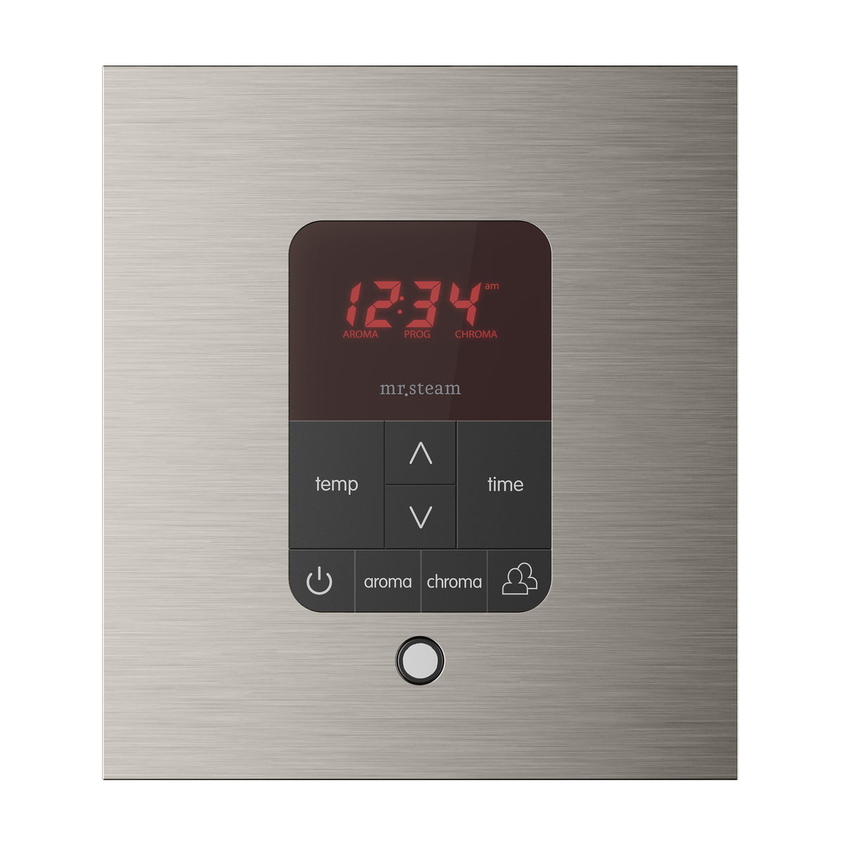 Mr. Steam iTempoPlus® Square Steam Shower Control-Steam Generator Controls-Mr. Steam-Brushed Bronze-Nordica Sauna