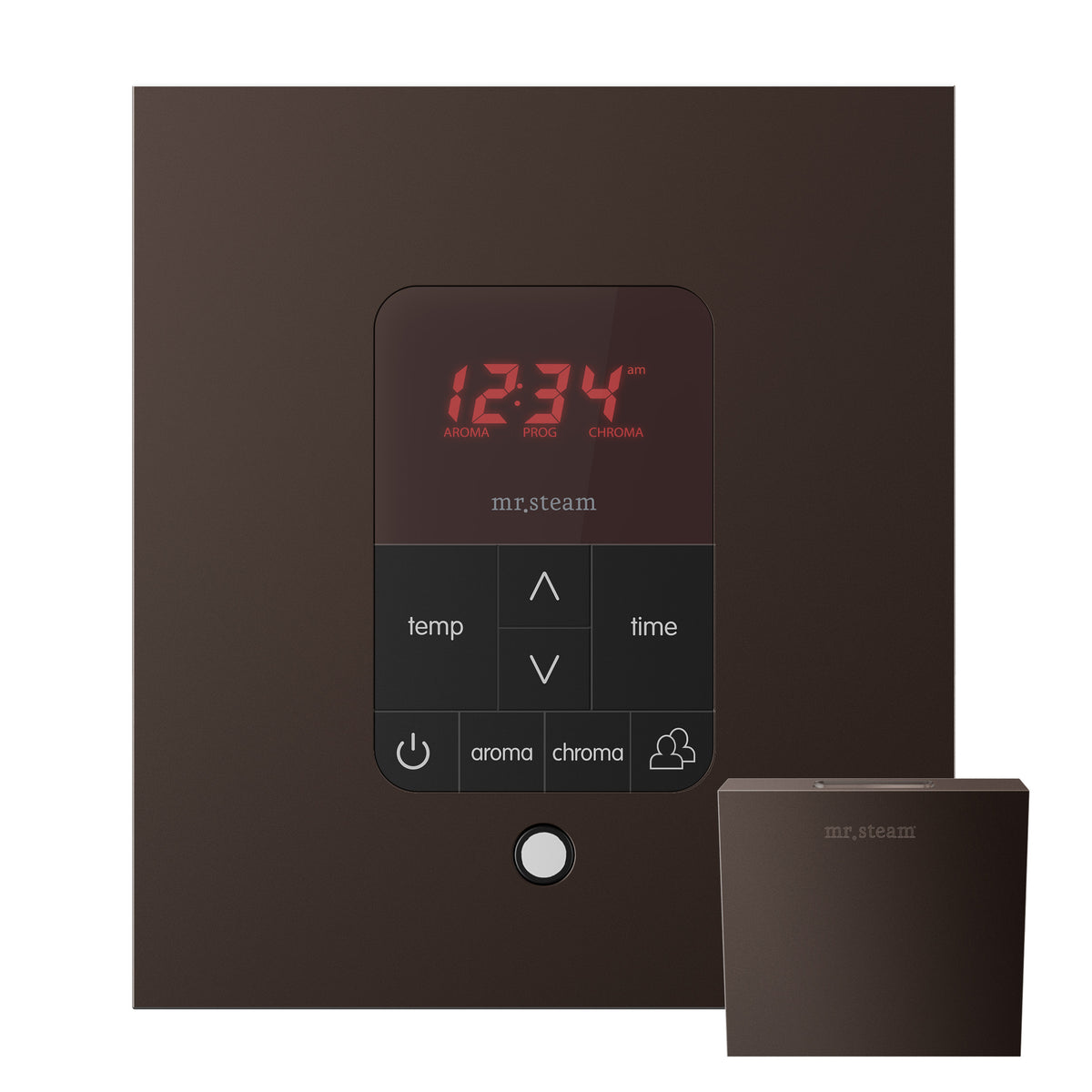 Mr. Steam iTempoPlus® Square Steam Shower Control-Steam Generator Controls-Mr. Steam-Oil Rubbed Bronze-Nordica Sauna