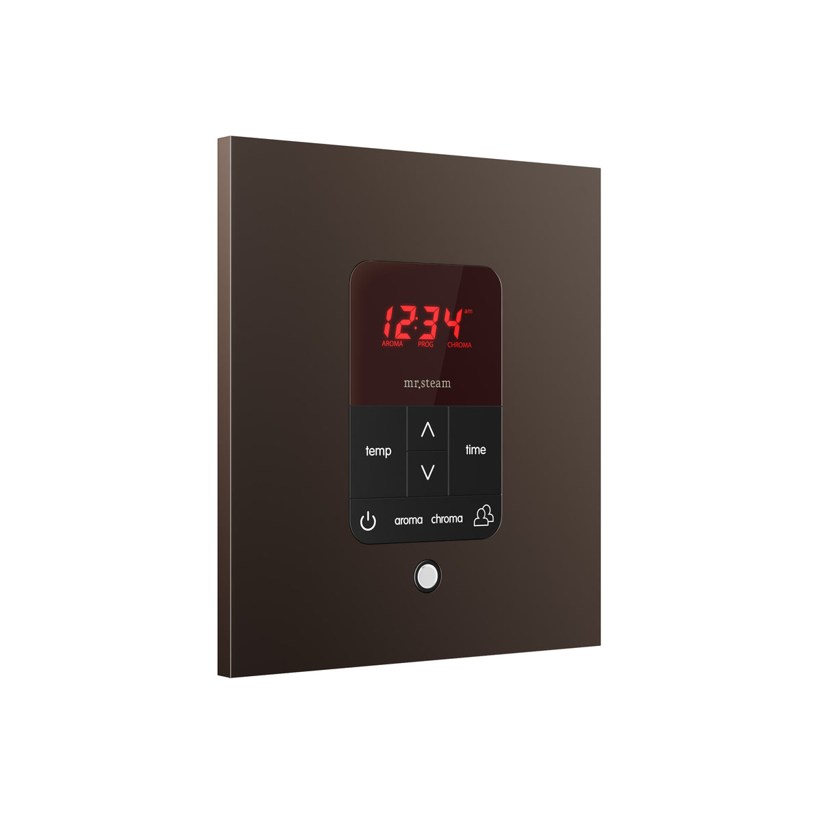 Mr. Steam iTempoPlus® Square Steam Shower Control-Steam Generator Controls-Mr. Steam-Brushed Bronze-Nordica Sauna