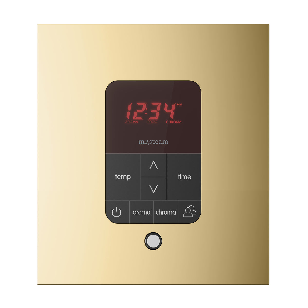 Mr. Steam iTempoPlus® Square Steam Shower Control-Steam Generator Controls-Mr. Steam-Brushed Bronze-Nordica Sauna