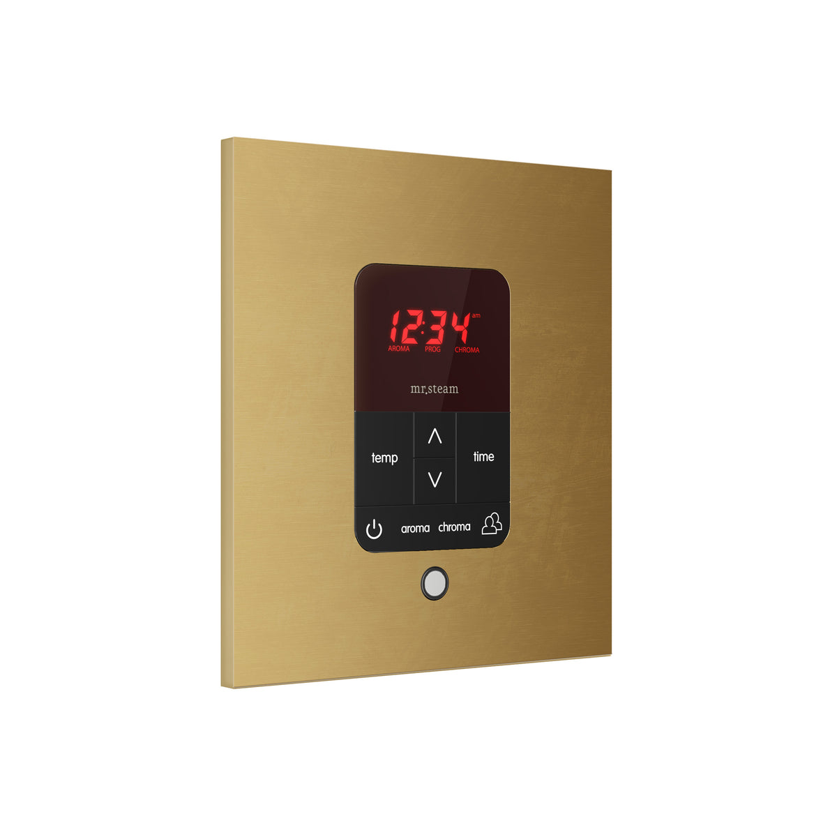 Mr. Steam iTempoPlus® Square Steam Shower Control-Steam Generator Controls-Mr. Steam-Brushed Bronze-Nordica Sauna