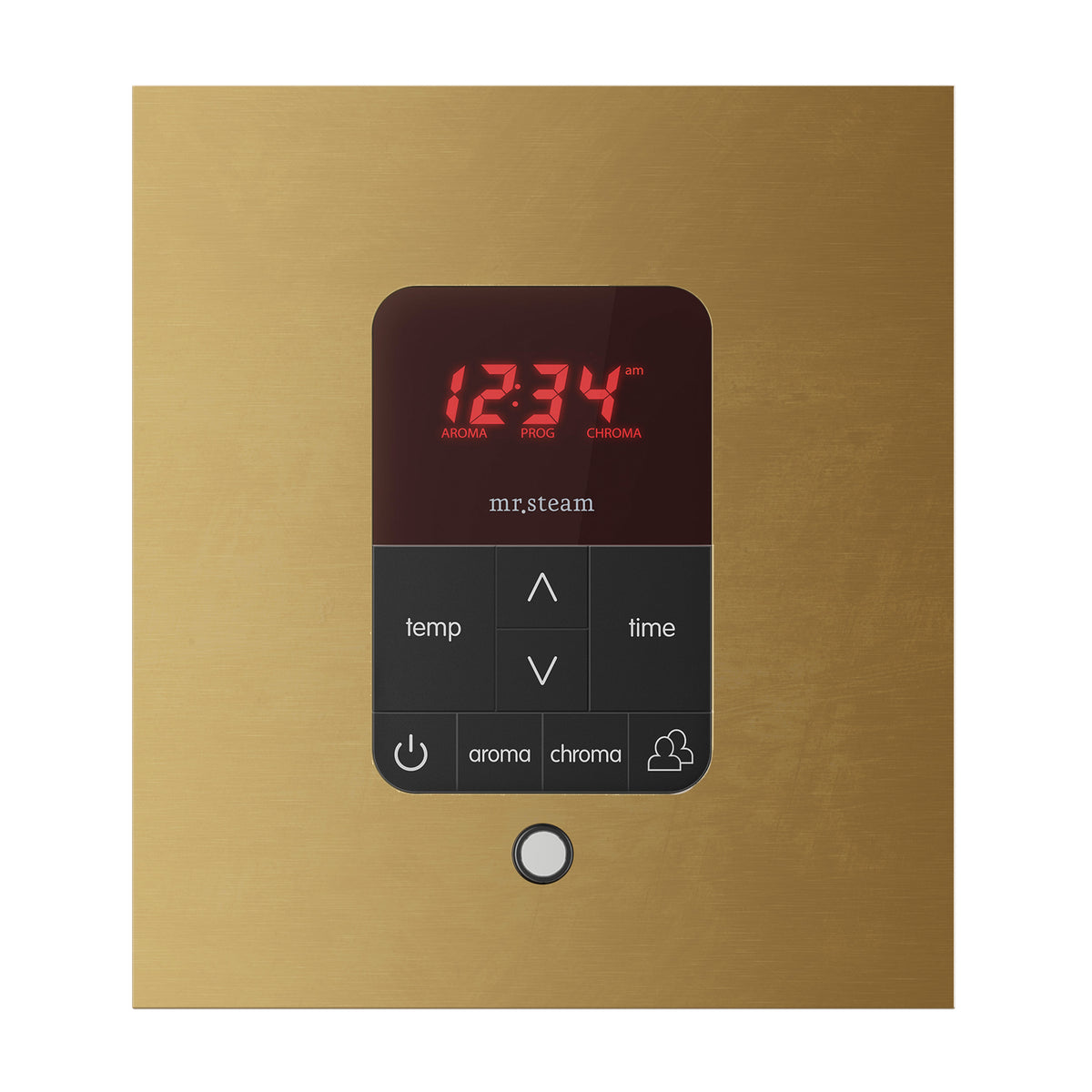 Mr. Steam iTempoPlus® Square Steam Shower Control-Steam Generator Controls-Mr. Steam-Brushed Bronze-Nordica Sauna