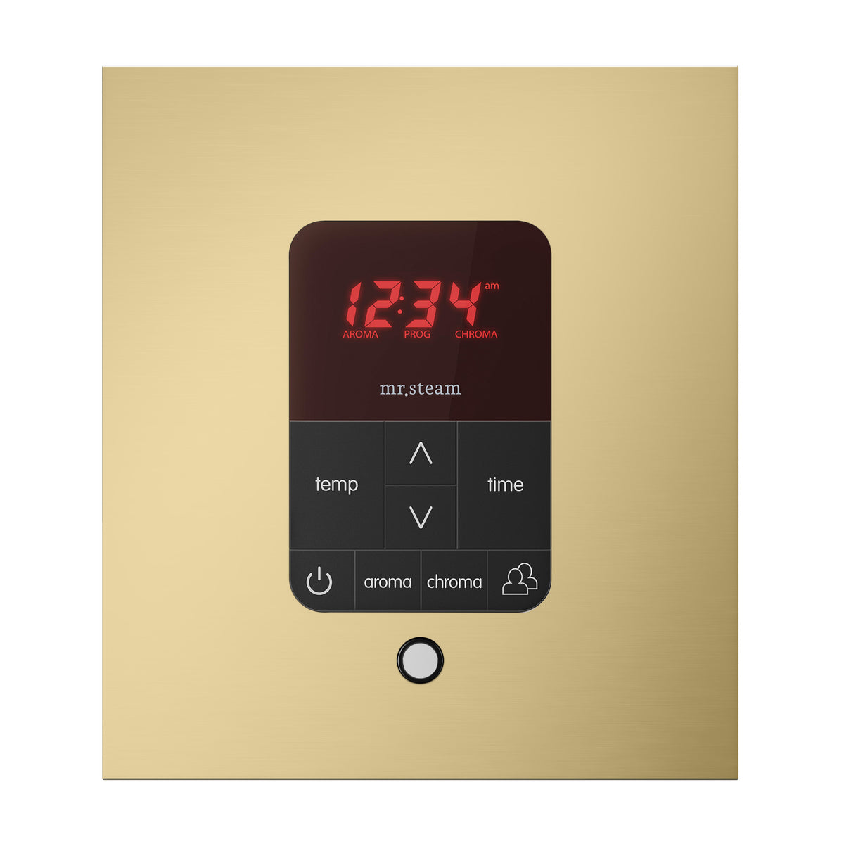 Mr. Steam iTempoPlus® Square Steam Shower Control-Steam Generator Controls-Mr. Steam-Brushed Bronze-Nordica Sauna