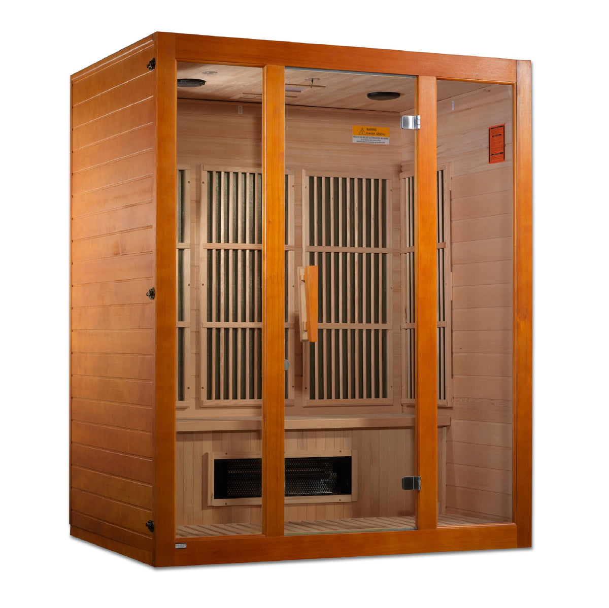 Golden Designs Maxxus "Alpine" Dual Tech 3-Person Low EMF FAR Infrared Sauna with Canadian Hemlock | MX-J306-02S-Sauna-Golden Designs-Nordica Sauna