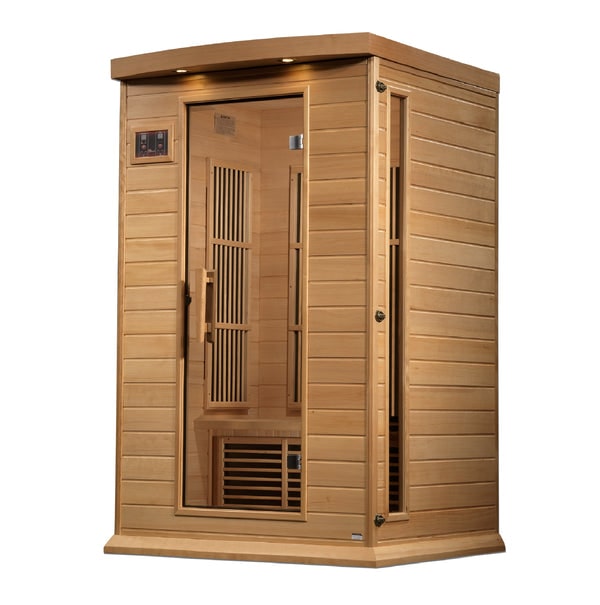 Golden Designs Maxxus Infrared Sauna 2-Person Near Zero EMF FAR Infrared w/ Hemlock | MX-K206-01-ZF-Sauna-Golden Designs-Nordica Sauna