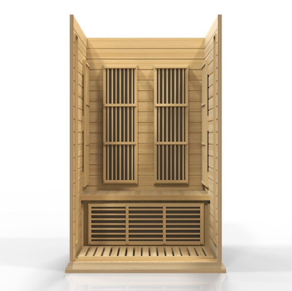 Golden Designs Maxxus 2-Person FAR Infrared Sauna - Low EMF with Canadian Hemlock | MX-K206-01-Sauna-Golden Designs-Nordica Sauna