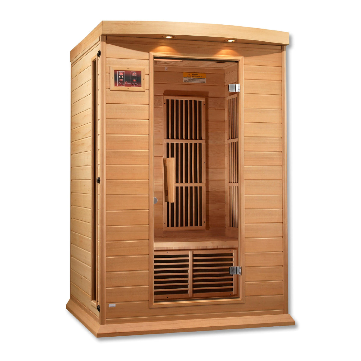 Golden Designs Maxxus 2-Person FAR Infrared Sauna - Low EMF with Canadian Hemlock | MX-K206-01-Sauna-Golden Designs-Nordica Sauna