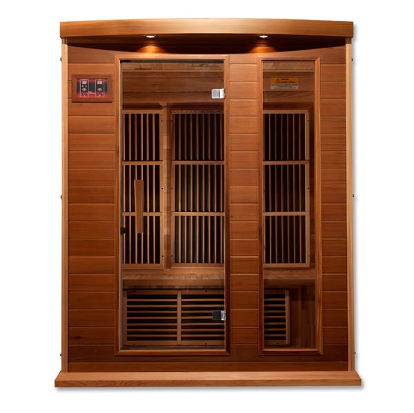 Golden Designs Maxxus "Montilemar Edition" 3-Person Near Zero EMF FAR Infrared Sauna with Canadian Red Cedar | MX-K306-01-ZF CED-Sauna-Golden Designs-Nordica Sauna