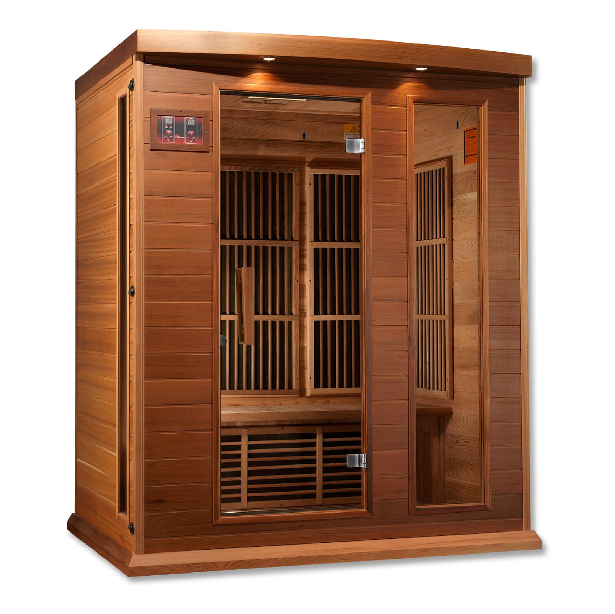 Golden Designs Maxxus "Montilemar Edition" 3-Person Near Zero EMF FAR Infrared Sauna with Canadian Red Cedar | MX-K306-01-ZF CED-Sauna-Golden Designs-Nordica Sauna