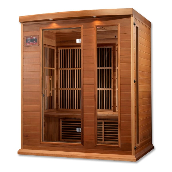 Golden Designs Maxxus "Montilemar Edition" 3-Person Near Zero EMF FAR Infrared Sauna with Canadian Red Cedar | MX-K306-01-ZF CED-Sauna-Golden Designs-Nordica Sauna