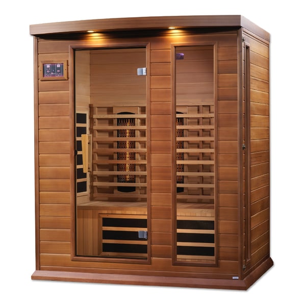 Golden Designs Maxxus 3-Person Full Spectrum Infrared Sauna with Canadian Red Cedar | MX-M306-01-FS CED-Sauna-Golden Designs-Nordica Sauna
