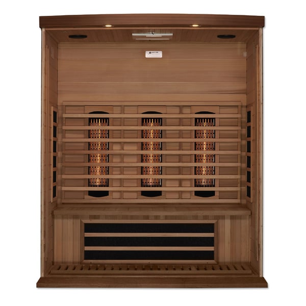 Golden Designs Maxxus 3-Person Full Spectrum Infrared Sauna with Canadian Red Cedar | MX-M306-01-FS CED-Sauna-Golden Designs-Nordica Sauna