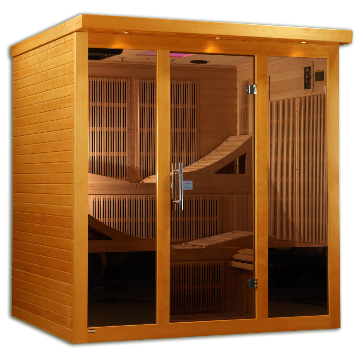 Golden Designs Dynamic "Monaco" 6-person Ultra Low EMF FAR Infrared Sauna | DYN-6996-01-Sauna-Golden Designs-Nordica Sauna