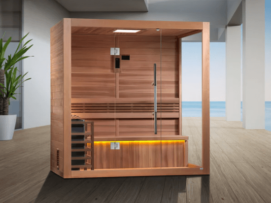 Golden Designs "Forssa Edition" 3 Person Indoor Traditional Steam Sauna | GDI-7203-01-Sauna-Golden Designs-Nordica Sauna