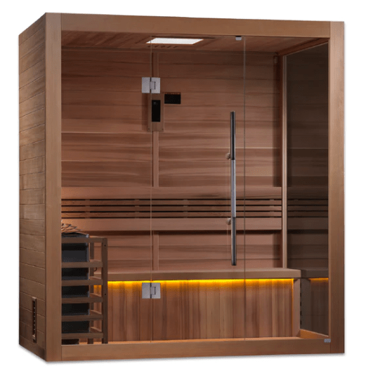 Golden Designs "Forssa Edition" 3 Person Indoor Traditional Steam Sauna | GDI-7203-01-Sauna-Golden Designs-Nordica Sauna