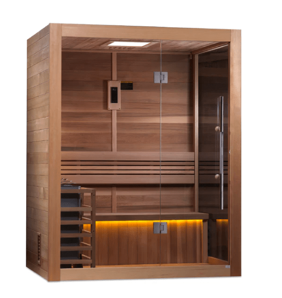 Golden Designs "Hanko Edition" 2 Person Indoor Traditional Steam Sauna | GDI-7202-01-Sauna-Golden Designs-Nordica Sauna