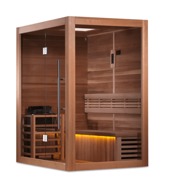 Golden Designs "Hanko Edition" 2 Person Indoor Traditional Steam Sauna | GDI-7202-01-Sauna-Golden Designs-Nordica Sauna