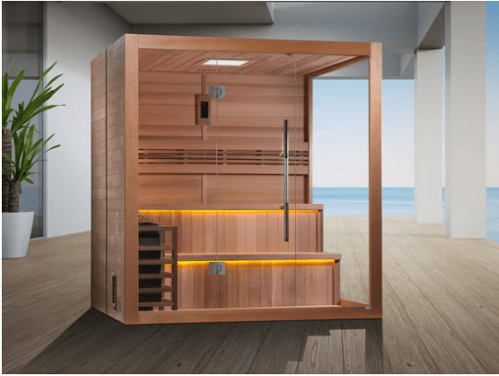 Golden Designs "Kuusamo Edition" 6 Person Indoor Traditional Steam Sauna | GDI-7206-01-Sauna-Golden Designs-Nordica Sauna