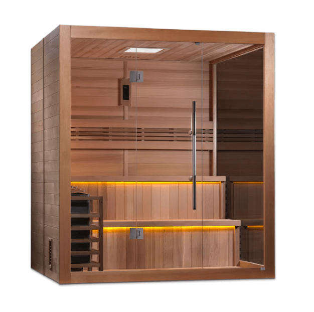 Golden Designs "Kuusamo Edition" 6 Person Indoor Traditional Steam Sauna | GDI-7206-01-Sauna-Golden Designs-Nordica Sauna