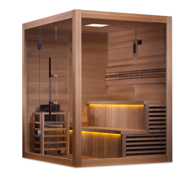 Golden Designs "Kuusamo Edition" 6 Person Indoor Traditional Steam Sauna | GDI-7206-01-Sauna-Golden Designs-Nordica Sauna