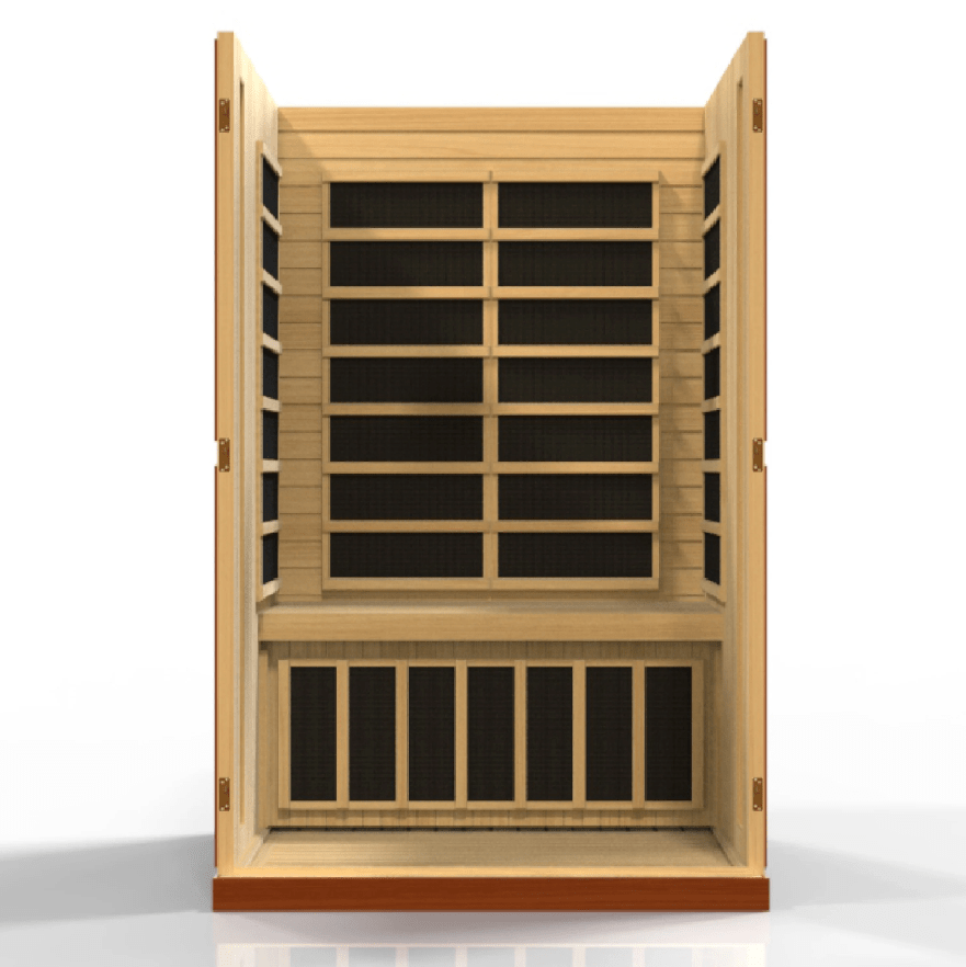 Golden Designs Dynamic "Vittoria" 2 Person Low EMF Infrared Sauna | DYN-6220-01-Sauna-Golden Designs-Nordica Sauna