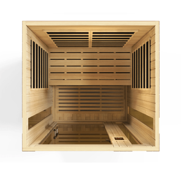 Golden Designs Dynamic "Vittoria" 2 Person Low EMF Infrared Sauna | DYN-6220-01-Sauna-Golden Designs-Nordica Sauna