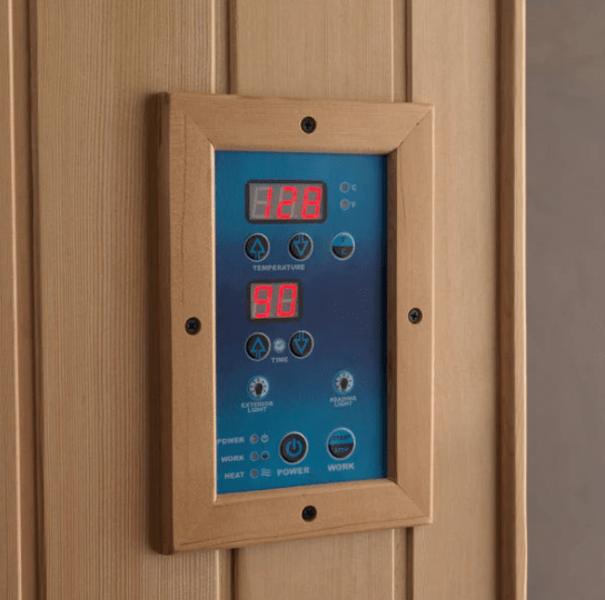 Golden Designs "Reserve Edition" 1-2 Person Full Spectrum PureTech™ Near Zero EMF Infrared Sauna with Himalayan Salt Bar | GDI-8010-03-Sauna-Golden Designs-Nordica Sauna