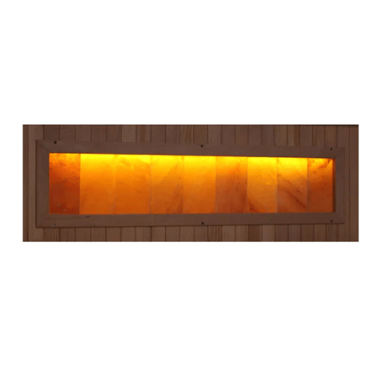 Golden Designs 2025 Reserve Edition 3-Person Full Spectrum PureTech™ Near Zero EMF FAR Infrared Sauna with Himalayan Salt Bar (Corner Unit)-Sauna-Golden Designs-Nordica Sauna