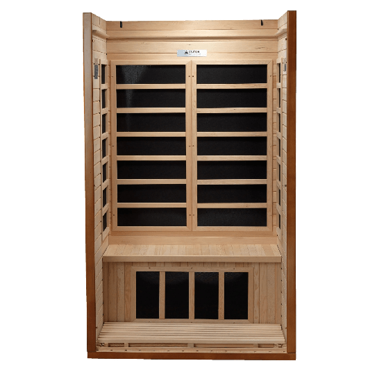 Golden Designs Dynamic "Barcelona Elite" 1-2 Person Ultra Low EMF FAR Infrared Sauna | DYN-6106-01 Elite-Sauna-Golden Designs-Nordica Sauna