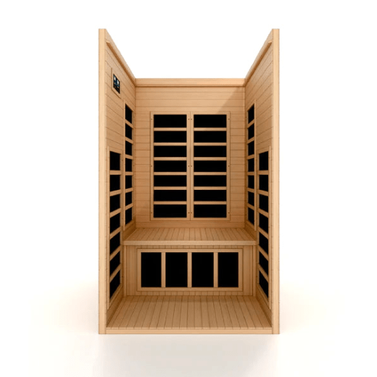 Golden Designs Dynamic "Gracia" 1-2 Person Low EMF FAR Infrared Sauna | DYN-6119-01-Sauna-Golden Designs-Nordica Sauna
