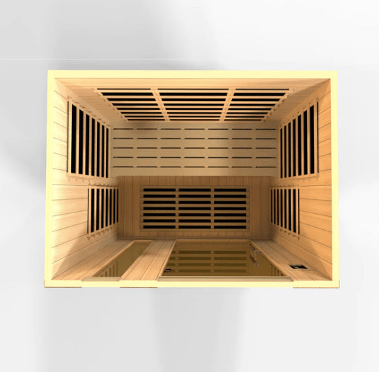 Golden Designs Dynamic "Lugano Elite" 3-Person Ultra Low EMF FAR Infrared Sauna | DYN-6336-02 Elite-Sauna-Golden Designs-Nordica Sauna