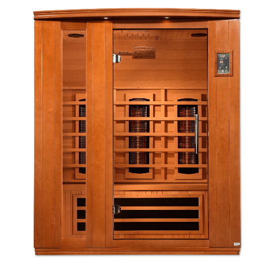 Golden Designs Dynamic "Lugano Full Spectrum" 3-Person Full Spectrum Infrared Sauna | DYN-6336-03 FS-Sauna-Golden Designs-Nordica Sauna