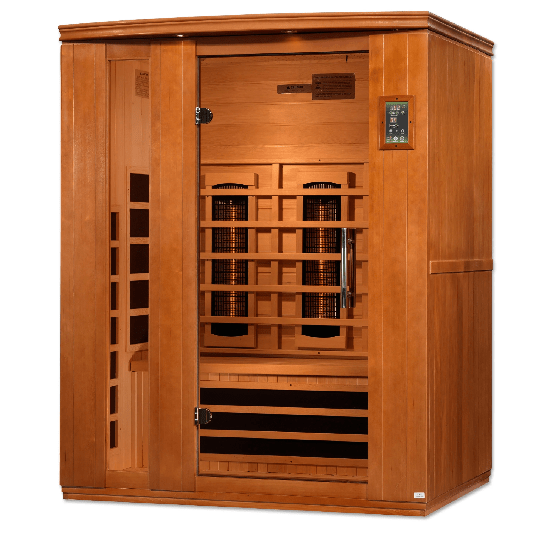 Golden Designs Dynamic "Lugano Full Spectrum" 3-Person Full Spectrum Infrared Sauna | DYN-6336-03 FS-Sauna-Golden Designs-Nordica Sauna