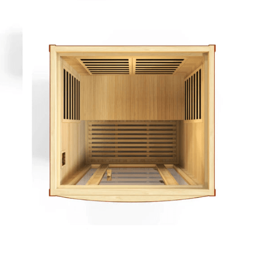 Golden Designs Dynamic "San Marino" 2-Person Low EMF FAR Infrared Sauna | DYN-6206-01-Sauna-Golden Designs-Nordica Sauna