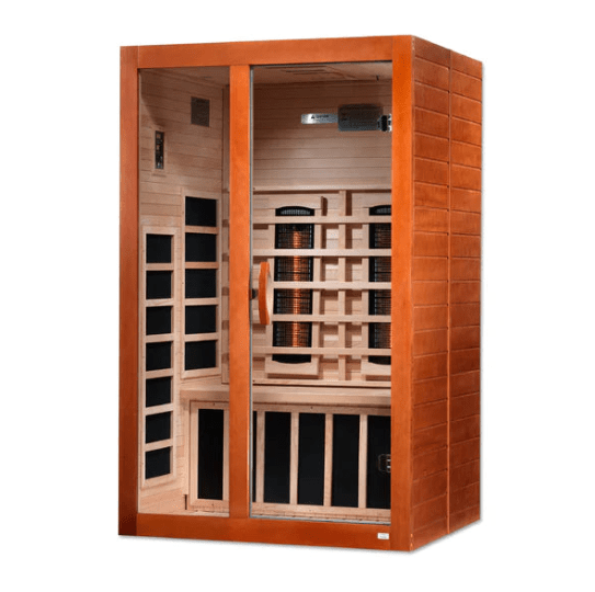 Golden Designs Dynamic "Santiago Full Spectrum" 2-Person Full Spectrum Infrared Sauna | DYN-6209-03 FS-Sauna-Golden Designs-Nordica Sauna