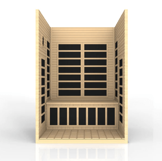 Golden Designs Dynamic "Santiago" 2-Person Low EMF Infrared Sauna | DYN-6209-01-Sauna-Golden Designs-Nordica Sauna