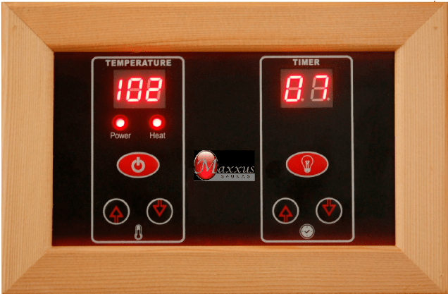 Golden Designs Maxxus "Bellevue" 3-Person Low EMF FAR Infrared Sauna with Canadian Hemlock | MX-J306-01-Sauna-Golden Designs-Nordica Sauna