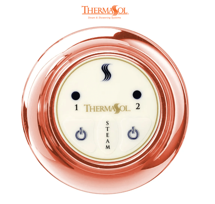 ThermaSol Easy Start Control Round-Steam Shower Controls & Accessories-ThermaSol-Copper-Nordica Sauna
