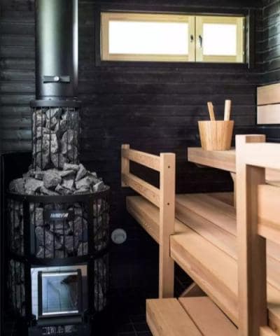 Harvia Smoke Pipe Cover, Legend Series, Black Steel-Sauna Heater Accessories-Harvia-Nordica Sauna