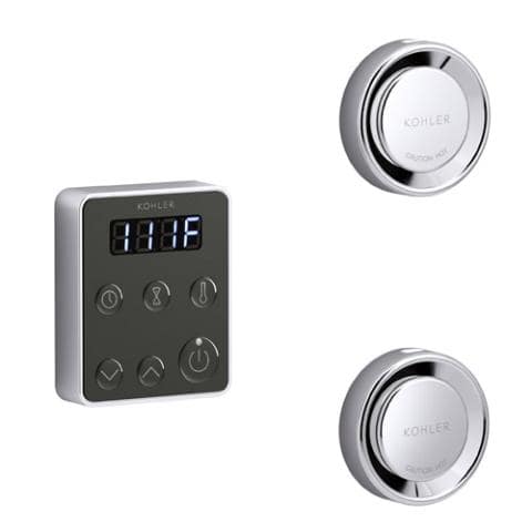 Kohler Invigoration Series Tandem Steam Generator Control Kit K-5558-Steam Generator Control Packages-Kohler-Polished Chrome-Nordica Sauna