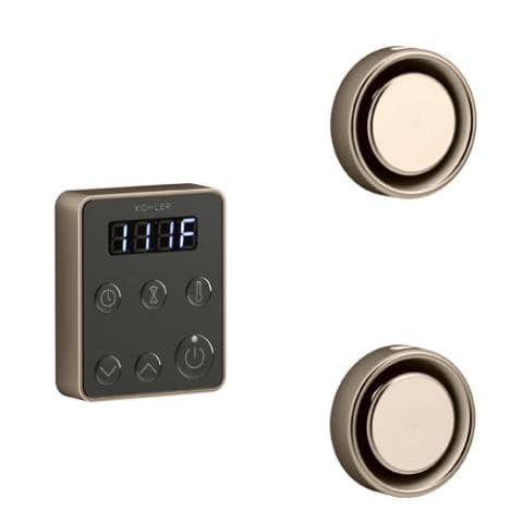 Kohler Invigoration Series Tandem Steam Generator Control Kit K-5558-Steam Generator Control Packages-Kohler-Vibrant Brushed Bronze-Nordica Sauna