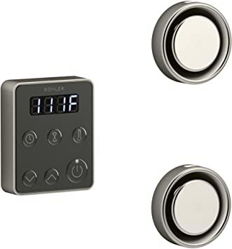Kohler Invigoration Series Tandem Steam Generator Control Kit K-5558-Steam Generator Control Packages-Kohler-Vibrant Brushed Nickel-Nordica Sauna