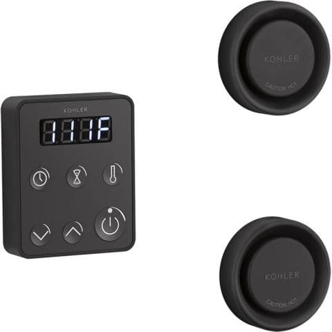 Kohler Invigoration Series Tandem Steam Generator Control Kit K-5558-Steam Generator Control Packages-Kohler-Matte Black-Nordica Sauna