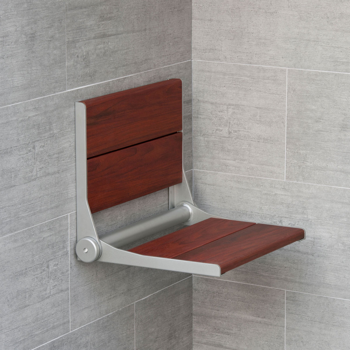 ThermaSol Shower Seat, Folding-Steam Shower Controls & Accessories-ThermaSol-Nordica Sauna