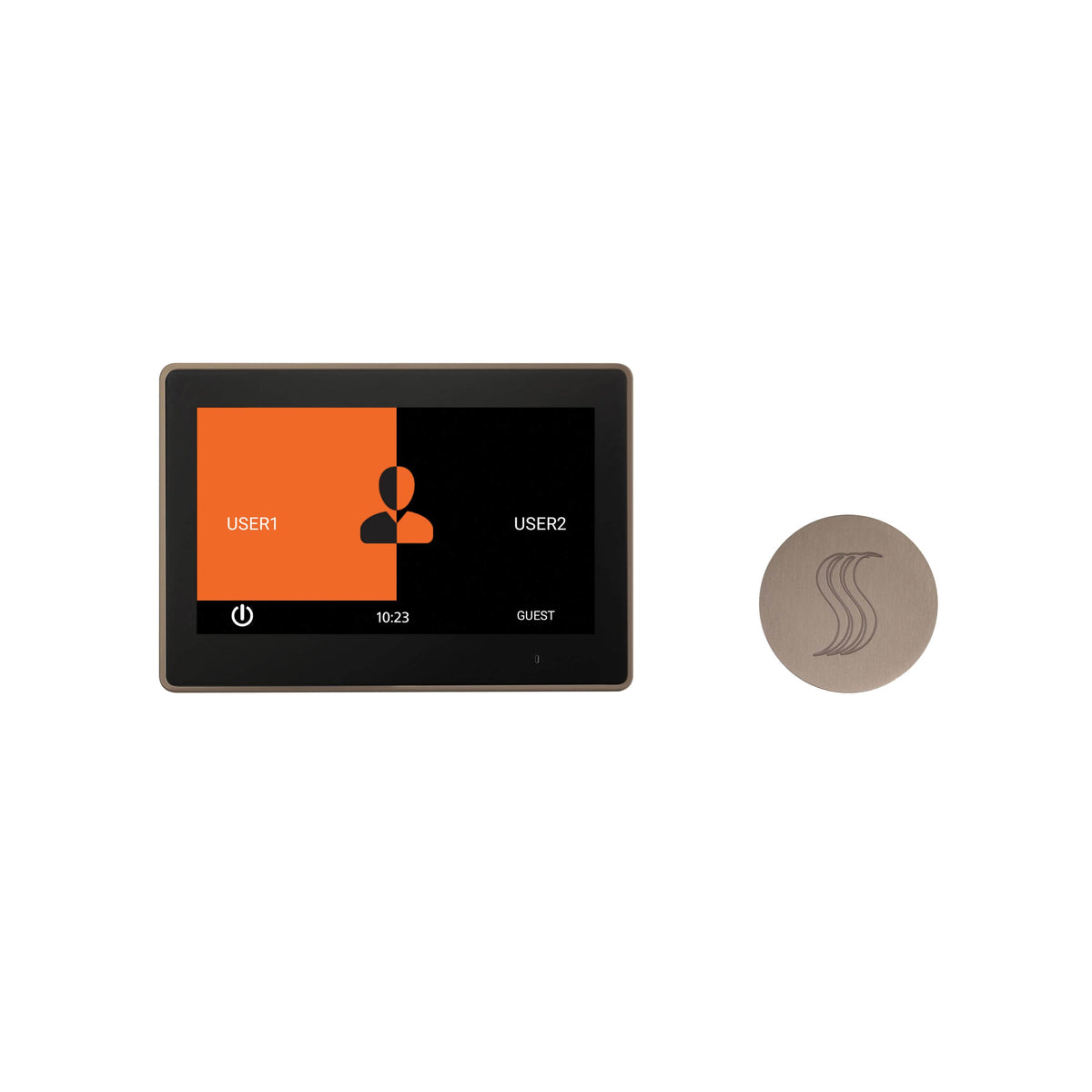 ThermaSol ThermaTouch 10" Control Kit Round-Steam Shower Controls & Accessories-ThermaSol-Polished Nickel-Nordica Sauna