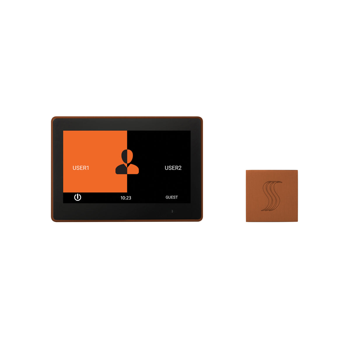 ThermaSol ThermaTouch 10" Control Kit Square-Steam Shower Controls & Accessories-ThermaSol-Antique Copper-Nordica Sauna